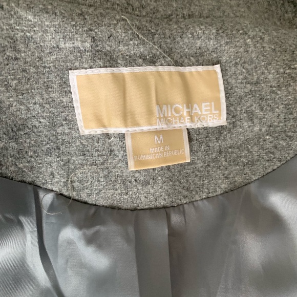 Michael Kors grey wool pea coat size M - Picture 6 of 6
